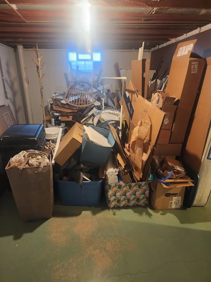 Roll-off dumpster container at job site for 8 Yard Dumpster Rental in Glenn Heights